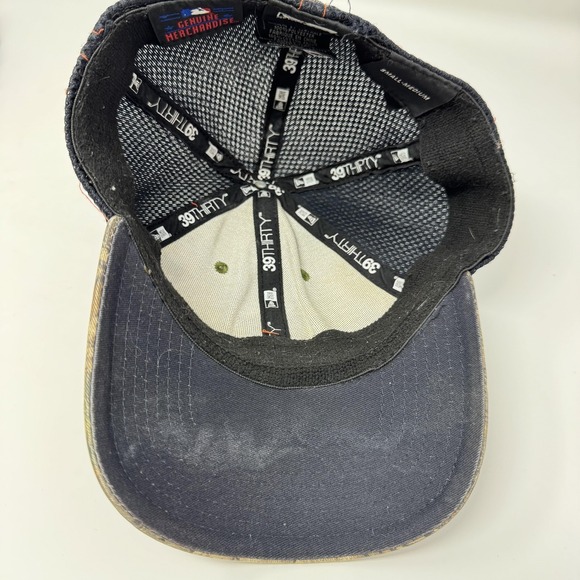 Detroit Tigers Hat Cap Fitted Mens Medium Camo Navy Mesh MLB Baseball New Era - Picture 4 of 6